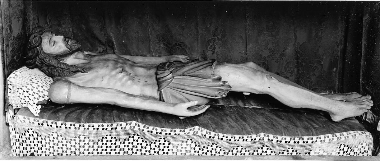 Cristo morto (statua, elemento d'insieme) - ambito cremonese (seconda metà sec. XVIII)