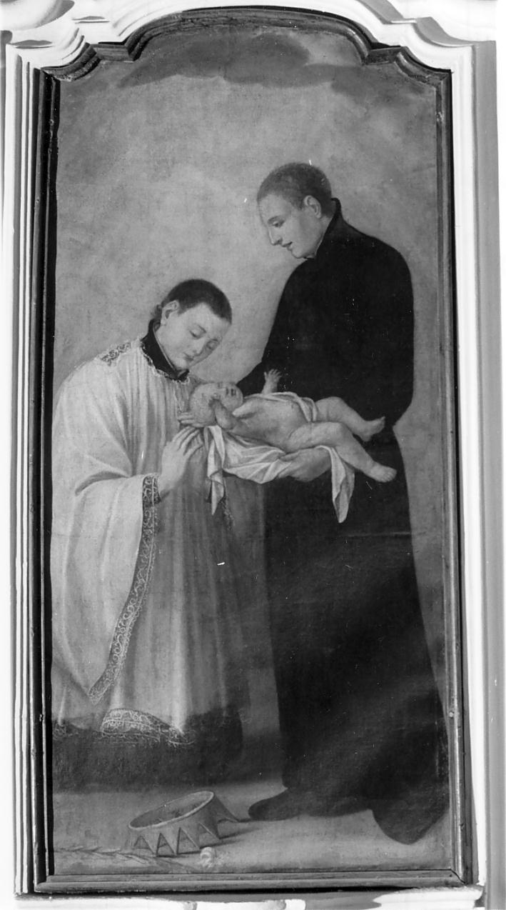 San Luigi Gonzaga e San Stanislao Kostka con Bambino (dipinto, opera isolata) - ambito bresciano (terzo quarto sec. XVIII)