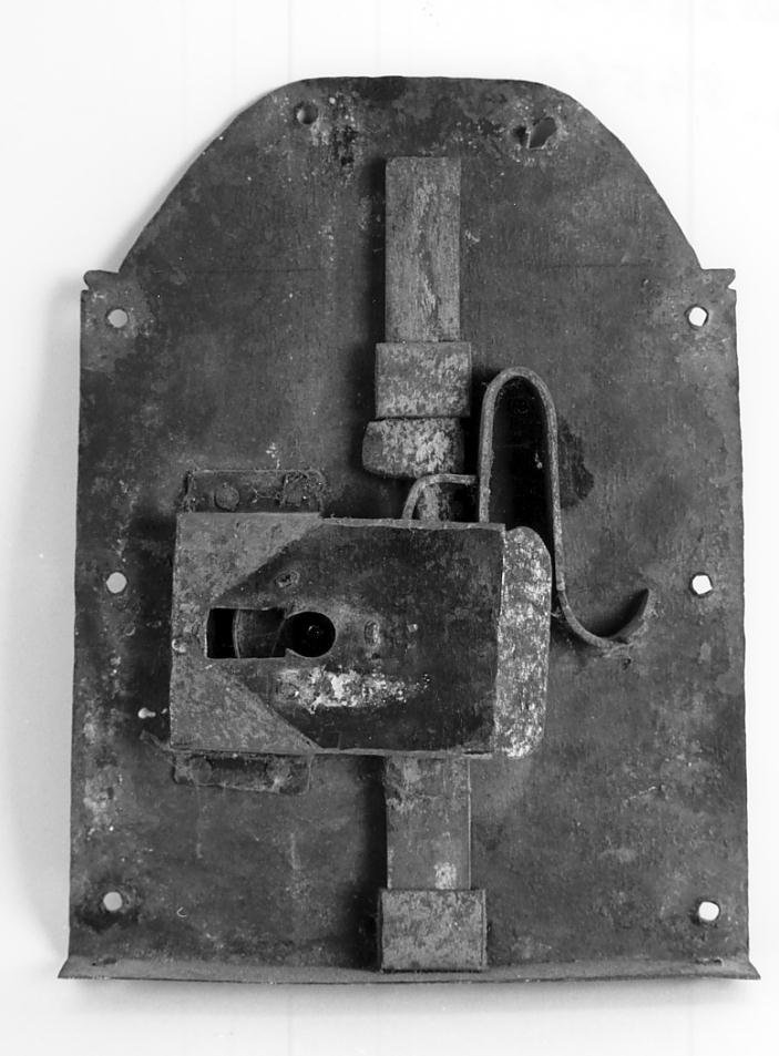 serratura, opera isolata - ambito mantovano (sec. XVIII)