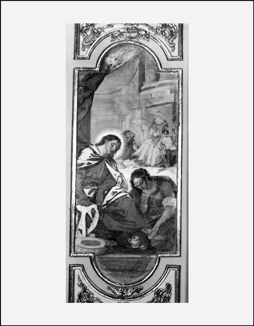 Gesù e la Maddalena (dipinto, elemento d'insieme) di Ghirlandini Giovanni (sec. XVIII)