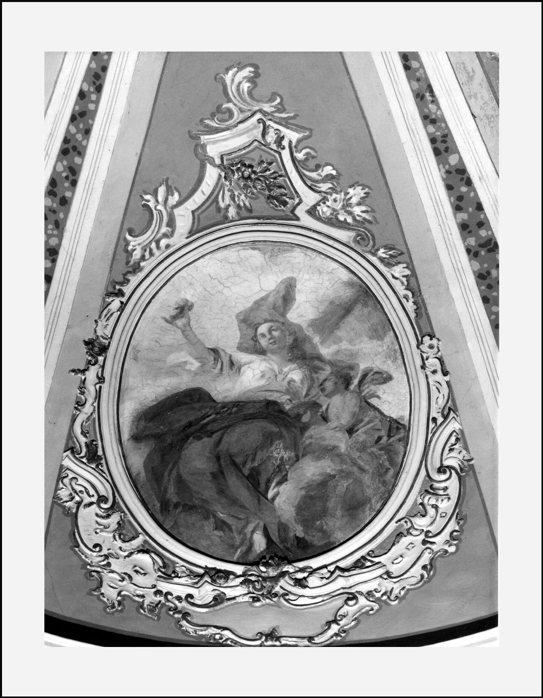 Virtù: La Carità (dipinto, elemento d'insieme) di Ghirlandini Giovanni (sec. XVIII)