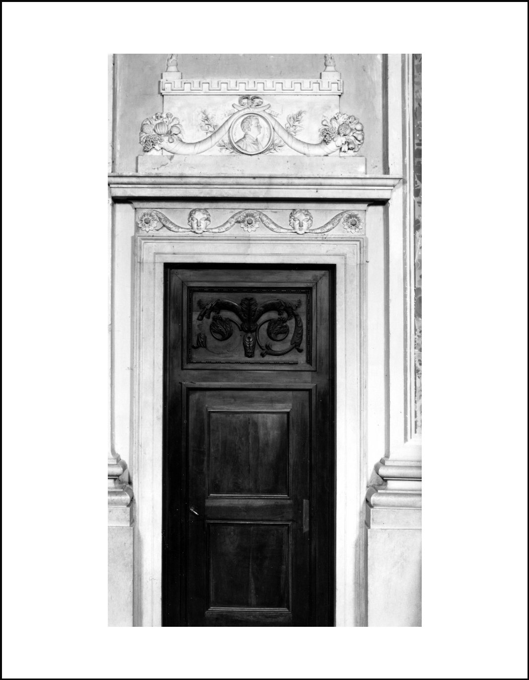 mostra di porta, insieme - ambito lombardo (prima metà sec. XIX)