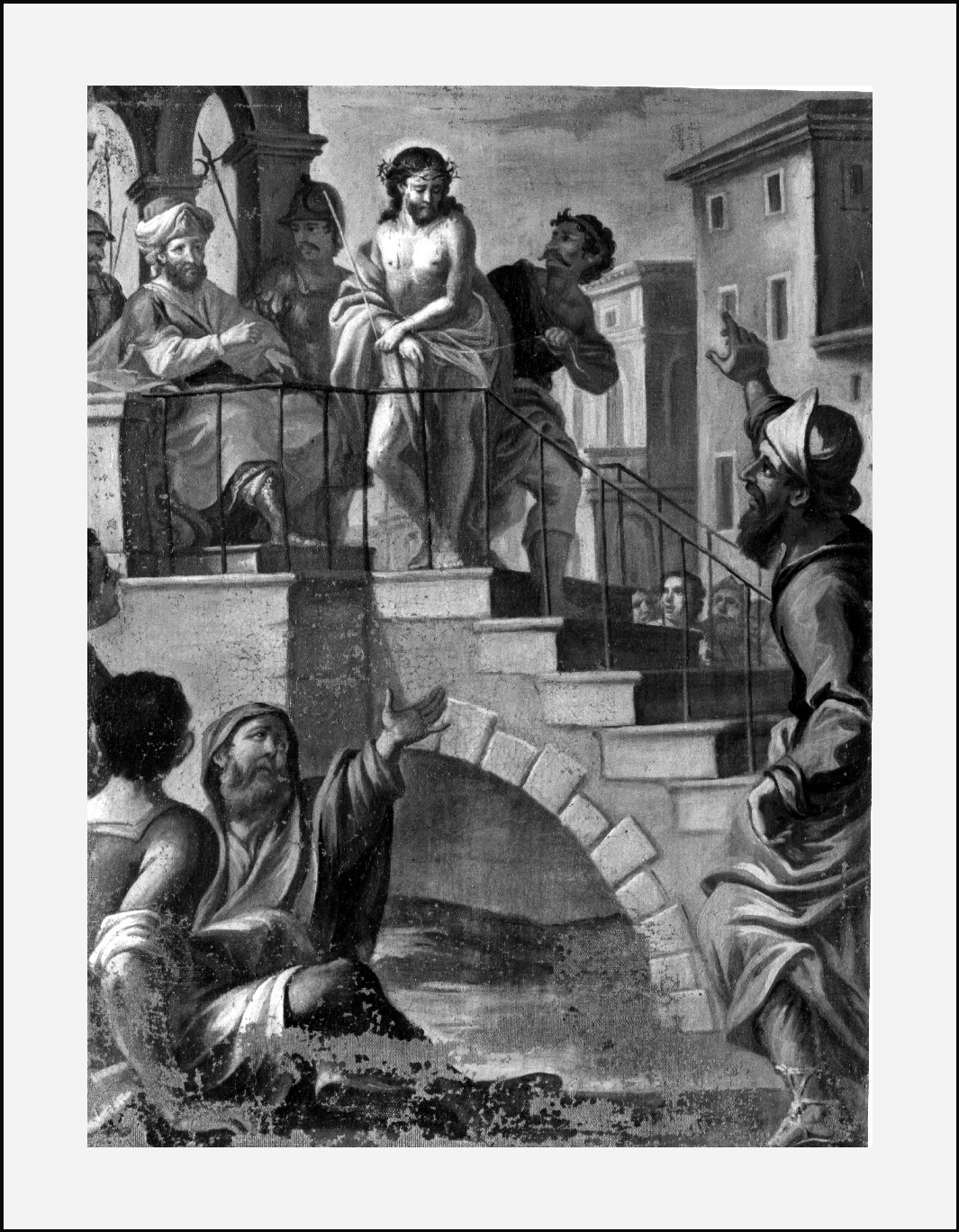 Cristo davanti a Pilato (dipinto, elemento d'insieme) - ambito lombardo (fine sec. XVIII)