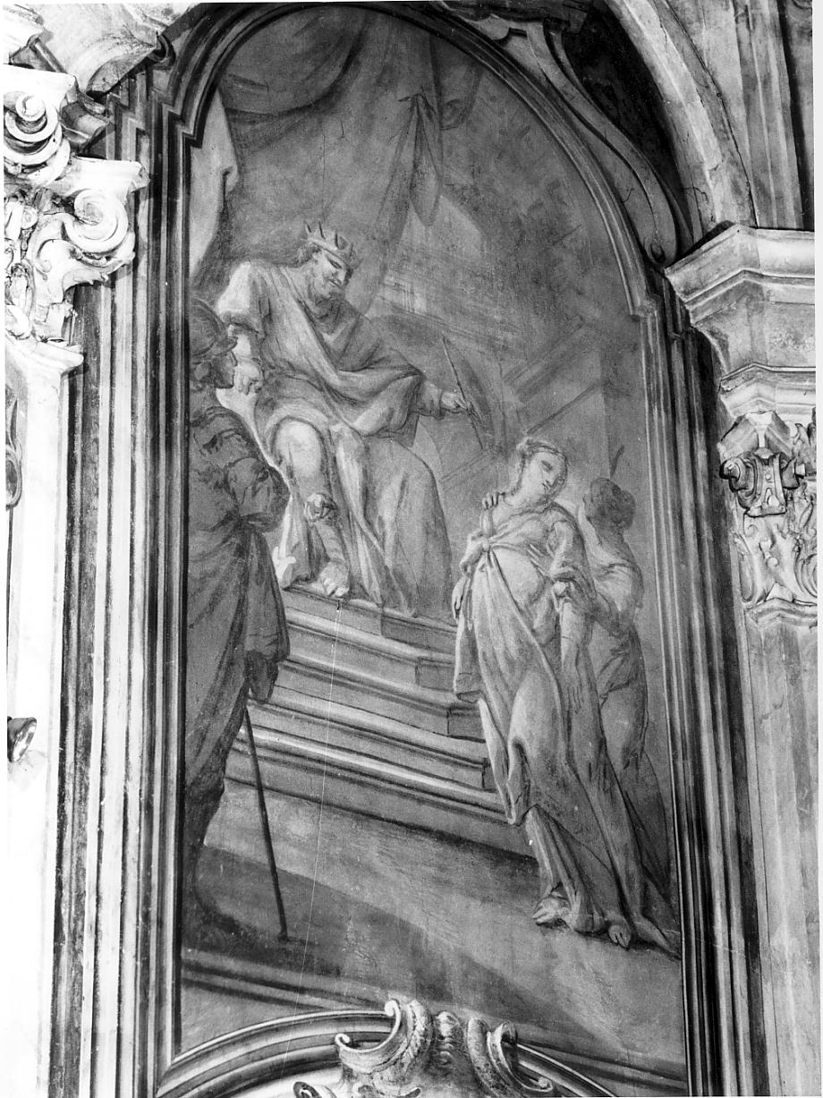 Ester sviene dinanzi ad Assuero (dipinto, elemento d'insieme) di Milani Giuseppe (sec. XVIII)
