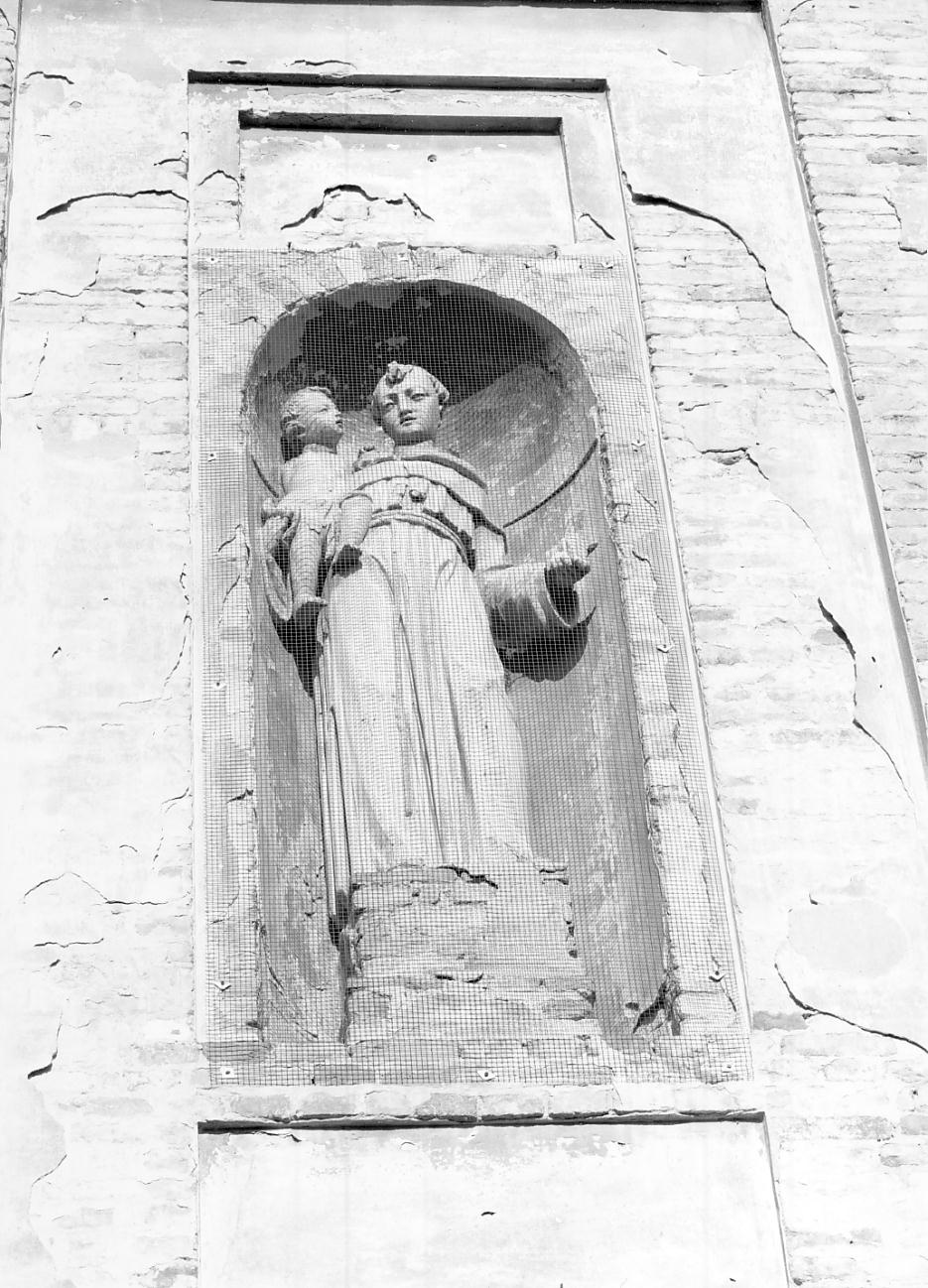 Sant'Antonio da Padova (statua, elemento d'insieme) di Bernero Vittorio Amedeo (attribuito) (secc. XVIII/ XIX)