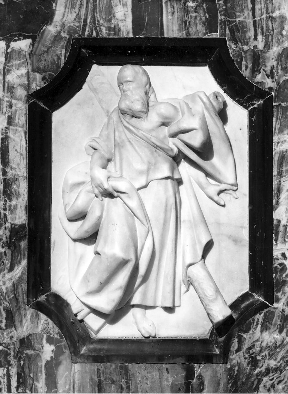 San Michele Arcangelo / Sant'Andrea (rilievo, elemento d'insieme) di Maderno Francesco (ultimo quarto sec. XVII)