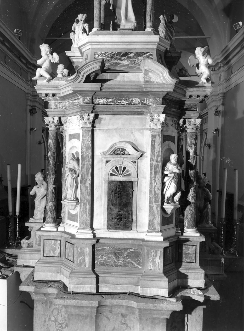 tabernacolo - a frontale architettonico, elemento d'insieme di Rangheri Giovan Battista (ultimo quarto sec. XVII)