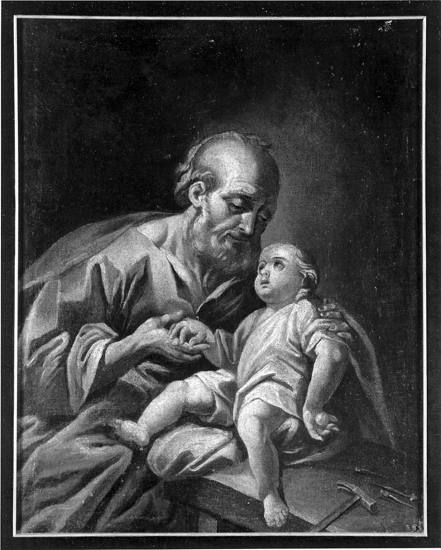 San Giuseppe e Gesù Bambino (dipinto, opera isolata) - ambito cremonese (prima metà sec. XVIII)