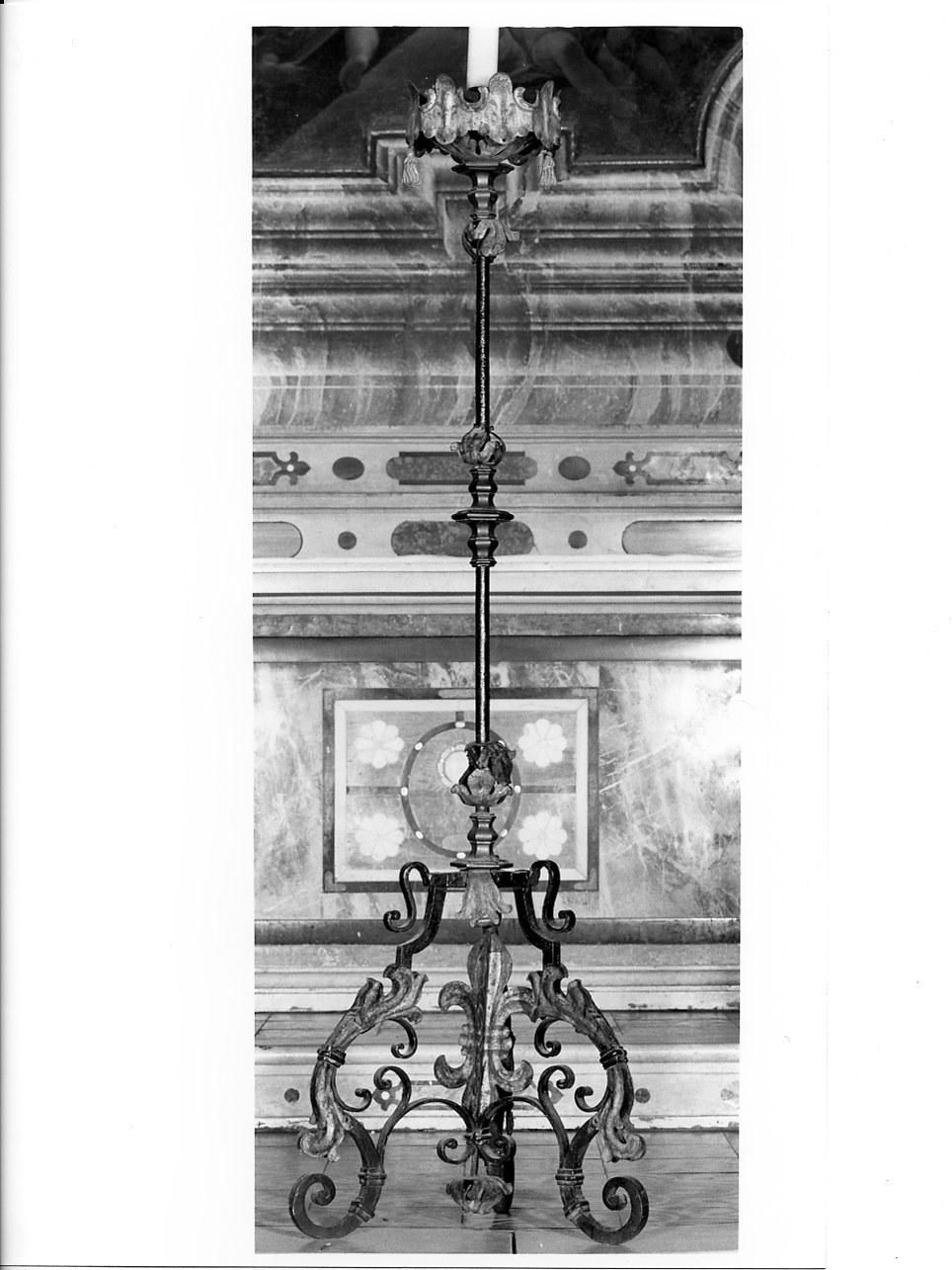 candelabro funebre, serie - ambito lombardo (prima metà sec. XVIII)