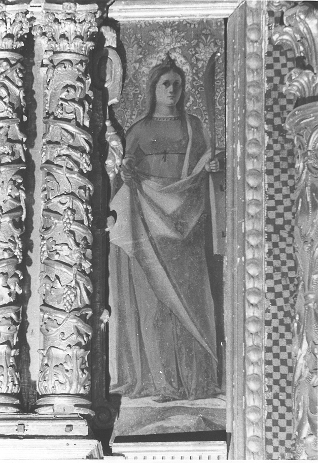 Santa Caterina d'Alessandria (dipinto, elemento d'insieme) - ambito Italia settentrionale (sec. XVI)
