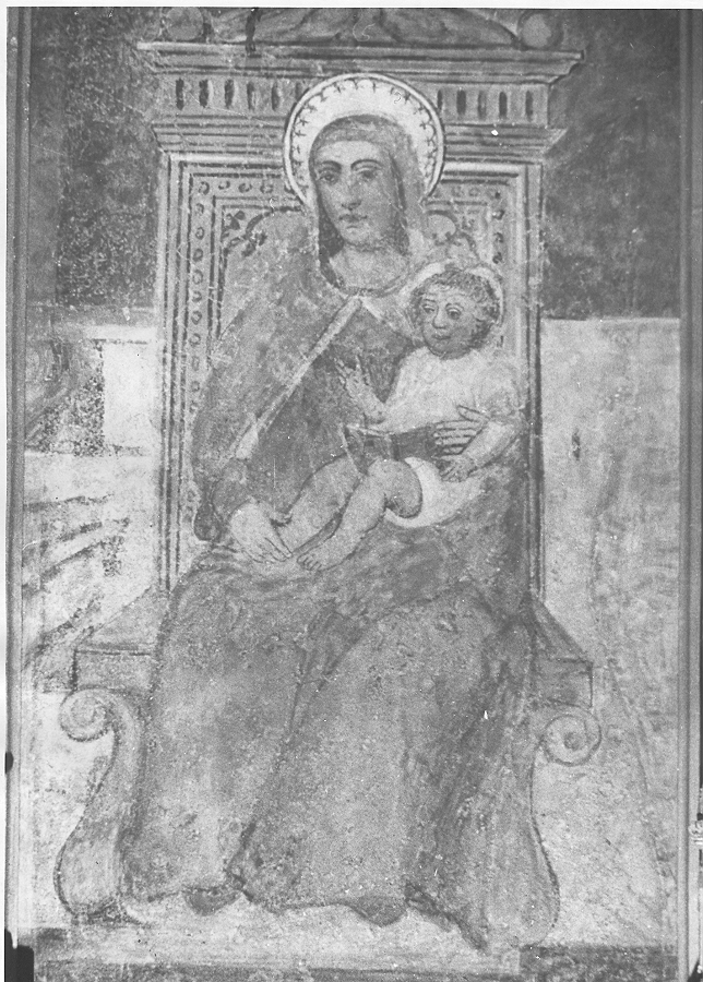Madonna con Bambino (dipinto, elemento d'insieme) - ambito veneto (sec. XVI)