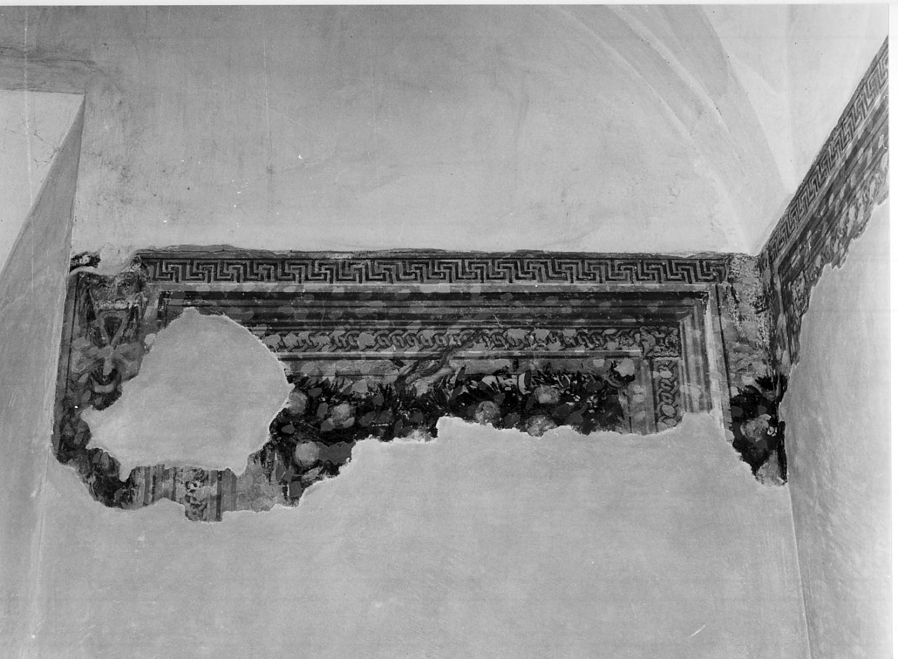 fregi con festoni (dipinto, frammento) - ambito mantovano (seconda metà sec. XVI)