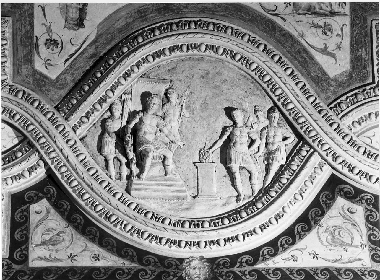 episodi di storia romana (rilievo, insieme) di Cavalli Alberto (attribuito) (seconda metà sec. XVI)