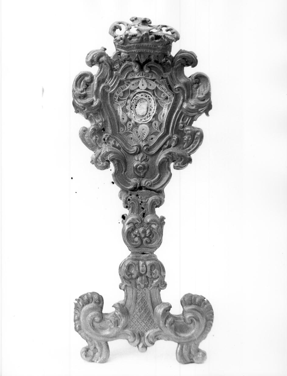 reliquiario - a ostensorio, opera isolata - bottega cremonese (sec. XVIII)
