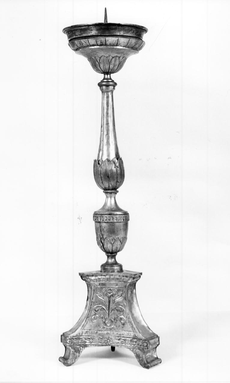 candeliere d'altare, serie - bottega cremonese (sec. XIX)