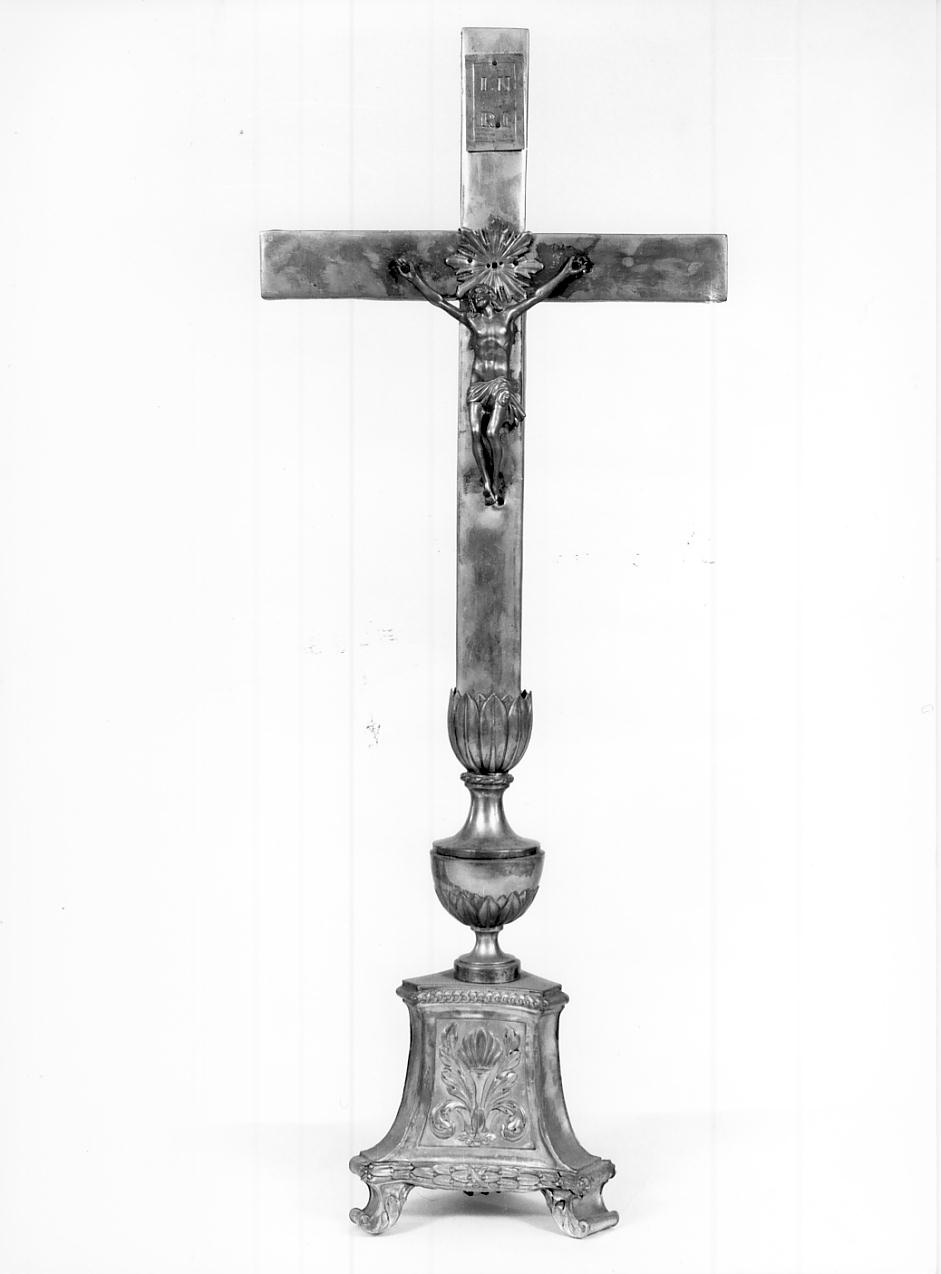 croce d'altare, coppia - bottega cremonese (sec. XIX)