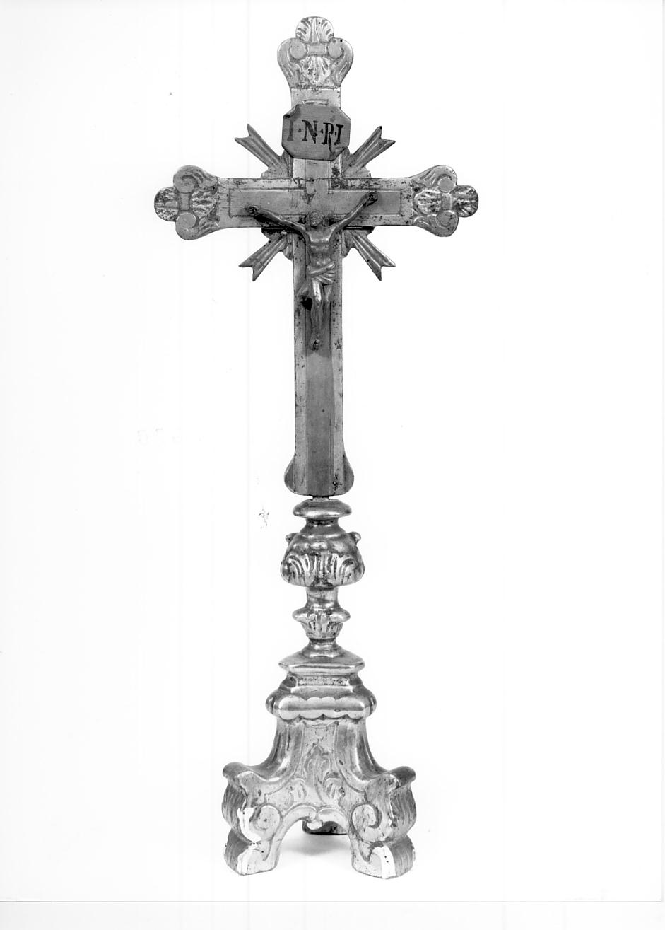 croce d'altare, opera isolata - bottega cremonese (sec. XVIII)