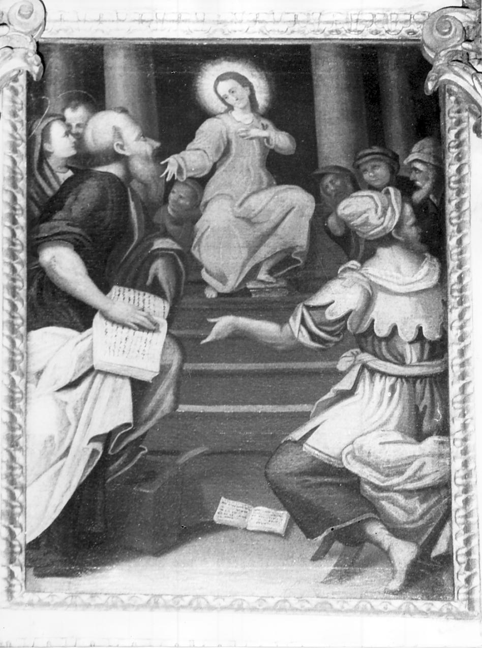 disputa di Gesù con i dottori nel tempio (dipinto, ciclo) di Mainardi Andrea detto Chiaveghino (attribuito) (sec. XVII)
