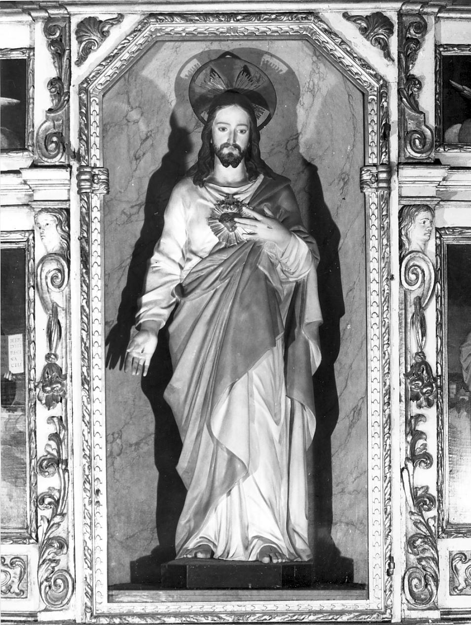 Sacro Cuore di Gesù (statua, elemento d'insieme) - ambito cremonese (sec. XX)