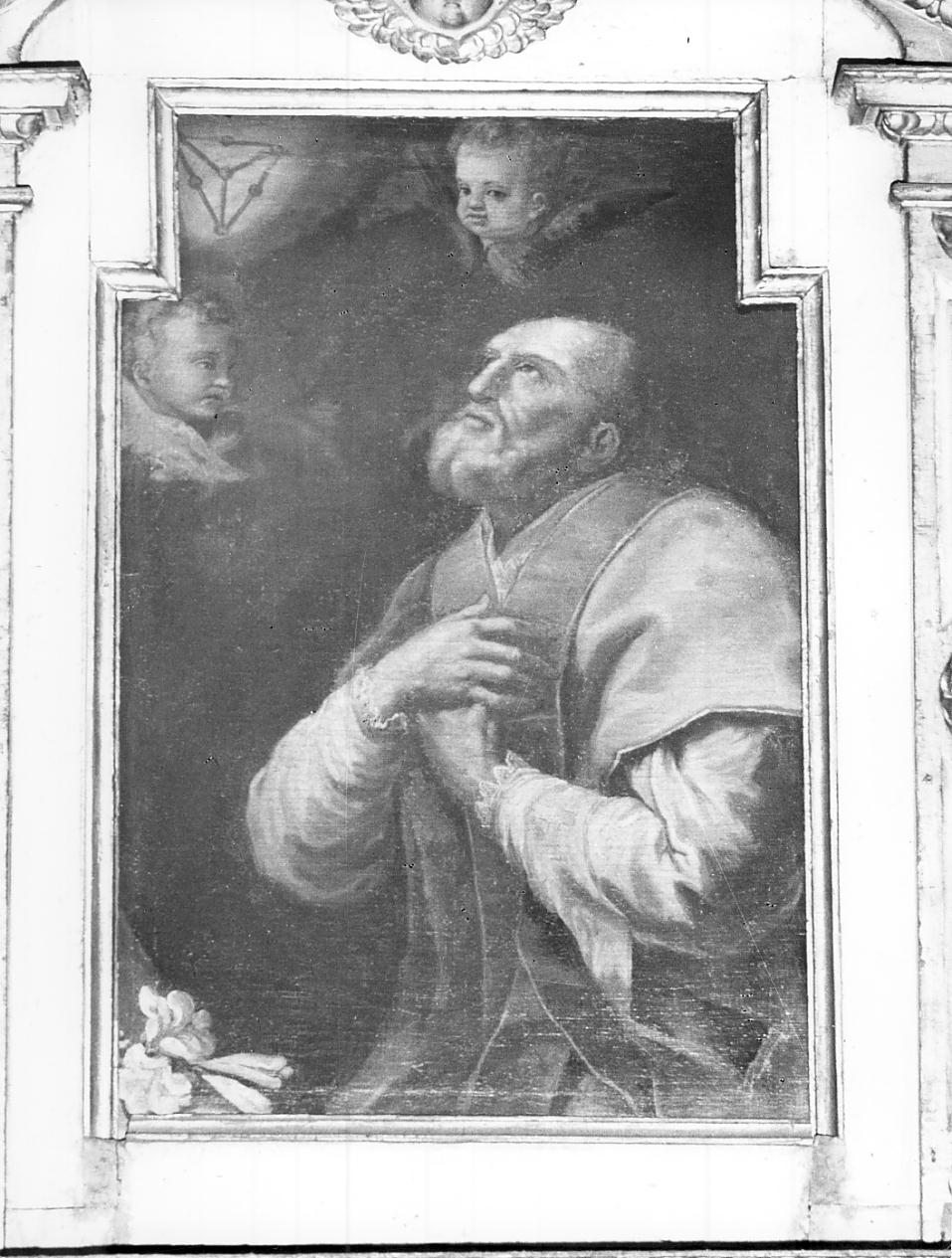 San Filippo Neri (dipinto, elemento d'insieme) - ambito cremonese (seconda metà sec. XVII)