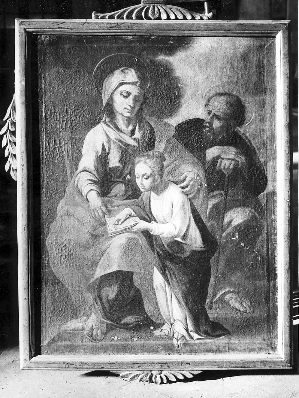 Sant'Anna con la Vergine fanciulla e San Gioacchino (dipinto, opera isolata) - ambito cremonese (primo quarto sec. XVIII)