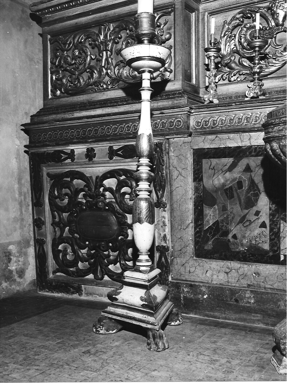 candelabro, opera isolata - ambito cremonese (inizio sec. XIX)
