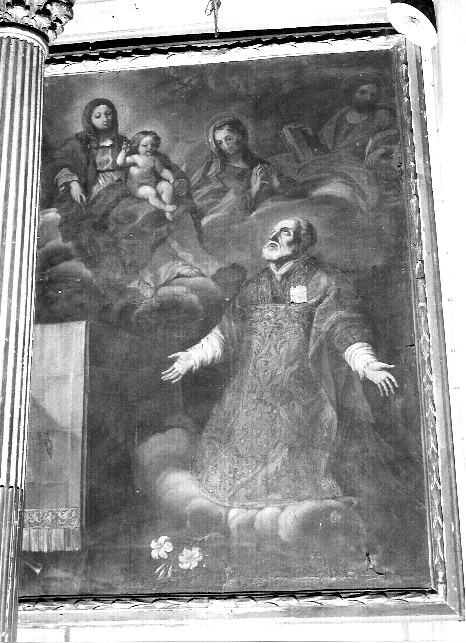 visione di Sant'Andrea Avellino (dipinto, opera isolata) - ambito cremonese (fine sec. XVII)