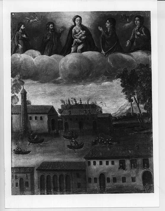 il miracolo dei quattro Santi Coronati (dipinto, opera isolata) - ambito mantovano (sec. XIX)