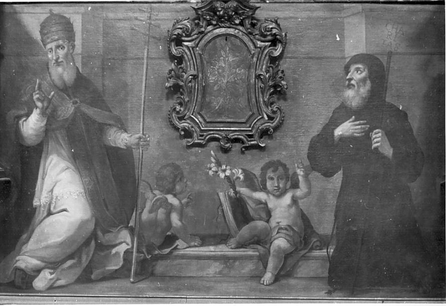 San Fabiano e San Francesco di Paola (dipinto, opera isolata) - ambito Italia settentrionale (sec. XVII)