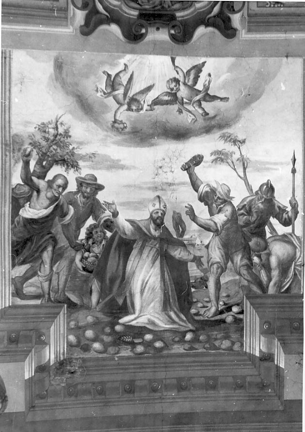 Martirio di San Vigilio (soffitto dipinto, ciclo) di Negretti Jacopo detto Palma il Giovane (attribuito), Rama Camillo (attribuito) (fine sec. XVII, sec. XIX)