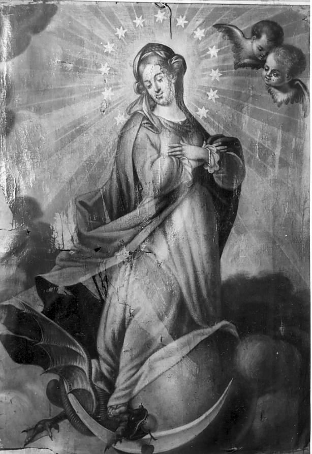 Vergine Immacolata (dipinto, opera isolata) - ambito Italia settentrionale (sec. XVII)