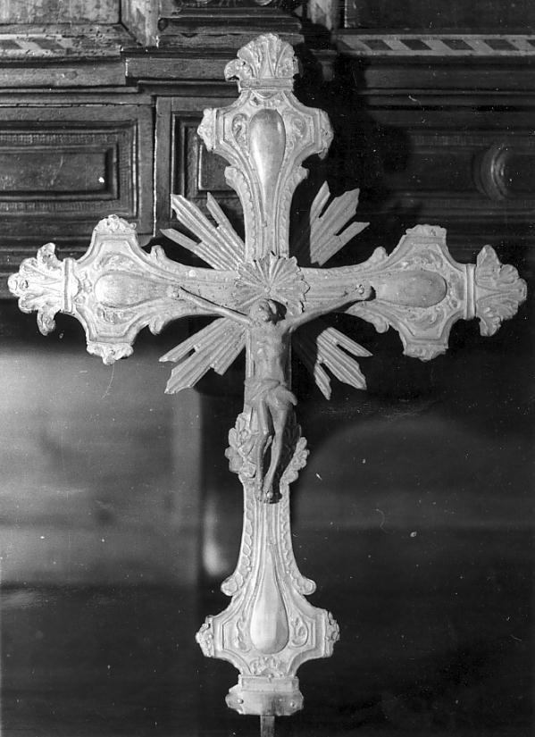 croce processionale, opera isolata - ambito Italia settentrionale (inizio sec. XVIII)