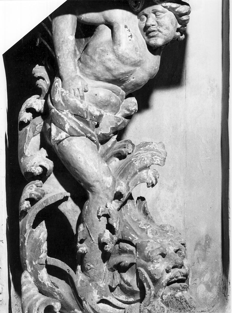 telamone (scultura, elemento d'insieme) - ambito mantovano (prima metà sec. XVIII)