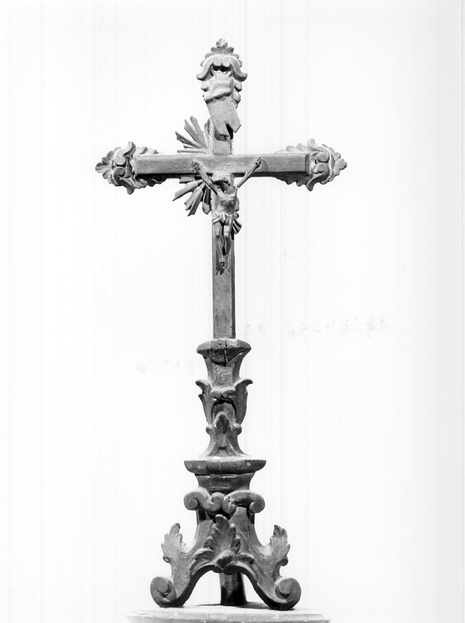 croce d'altare, opera isolata - ambito mantovano (fine sec. XVIII)