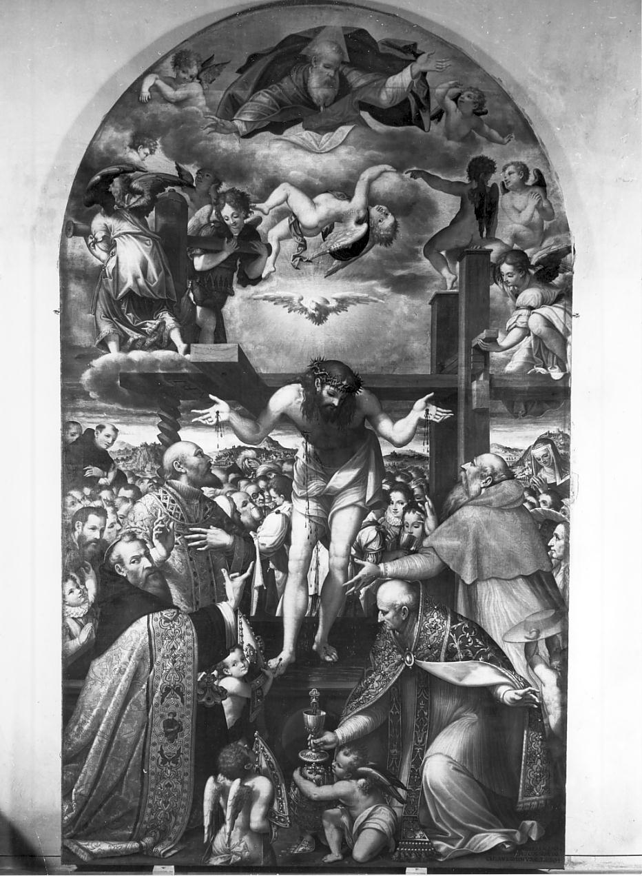 Redentore (dipinto, opera isolata) di Mainardi Andrea detto Chiaveghino (sec. XVI)