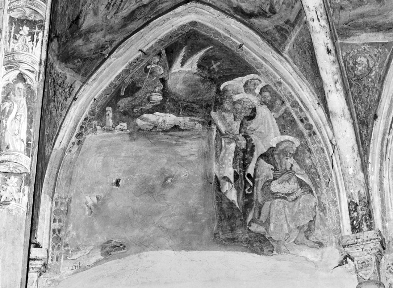 padri della chiesa e penitenti (?) (decorazione pittorica, elemento d'insieme) di Bembo Bonifacio (sec. XV)