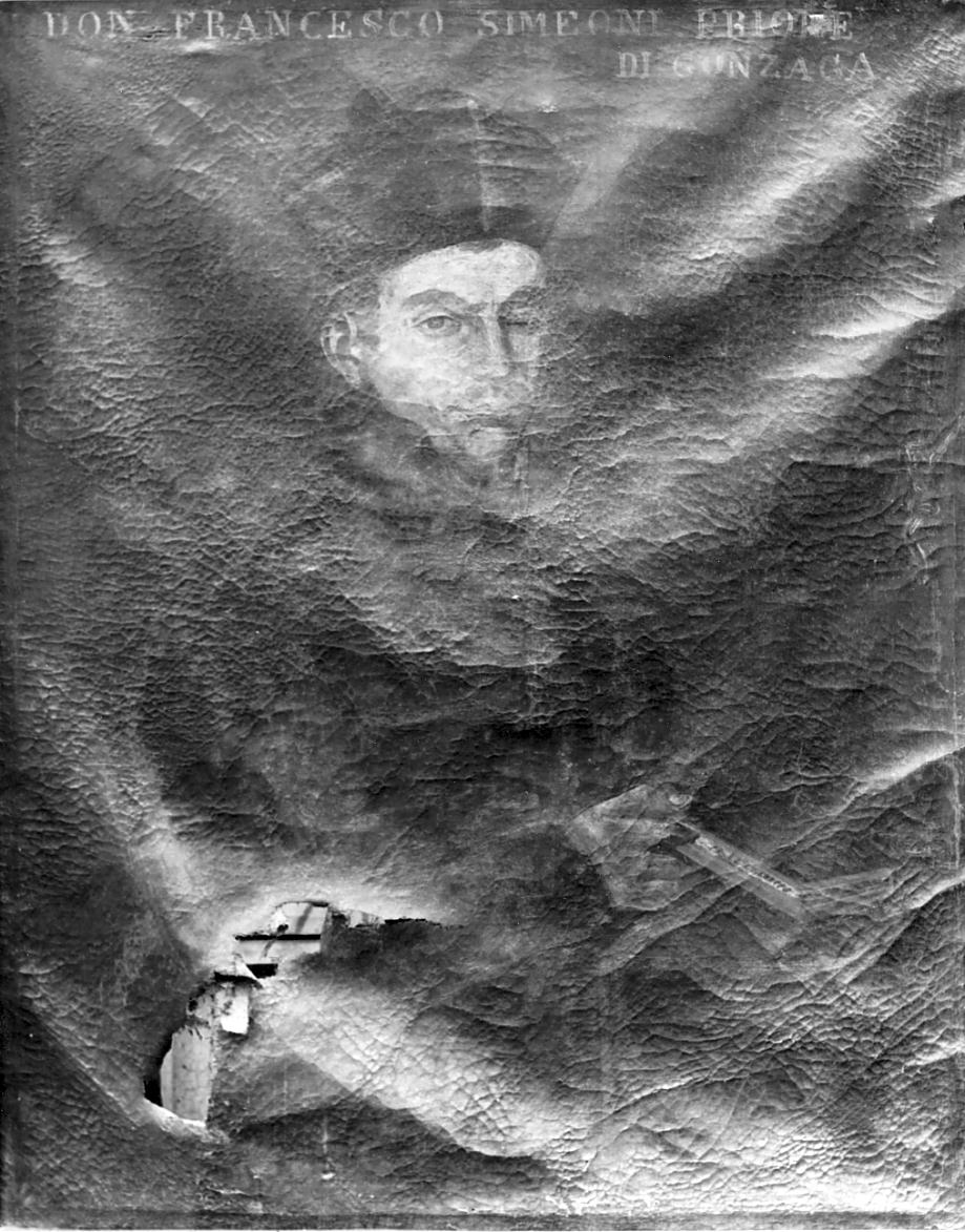 ritratto di Francesco Simeoni priore di Gonzaga (dipinto, opera isolata) - ambito lombardo (sec. XVIII)
