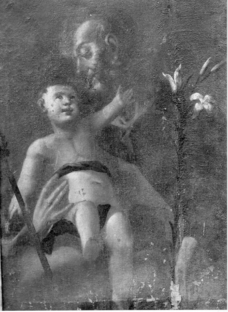 San Giuseppe e Gesù Bambino (dipinto, opera isolata) di Cadioli Giovanni (seconda metà sec. XVIII)