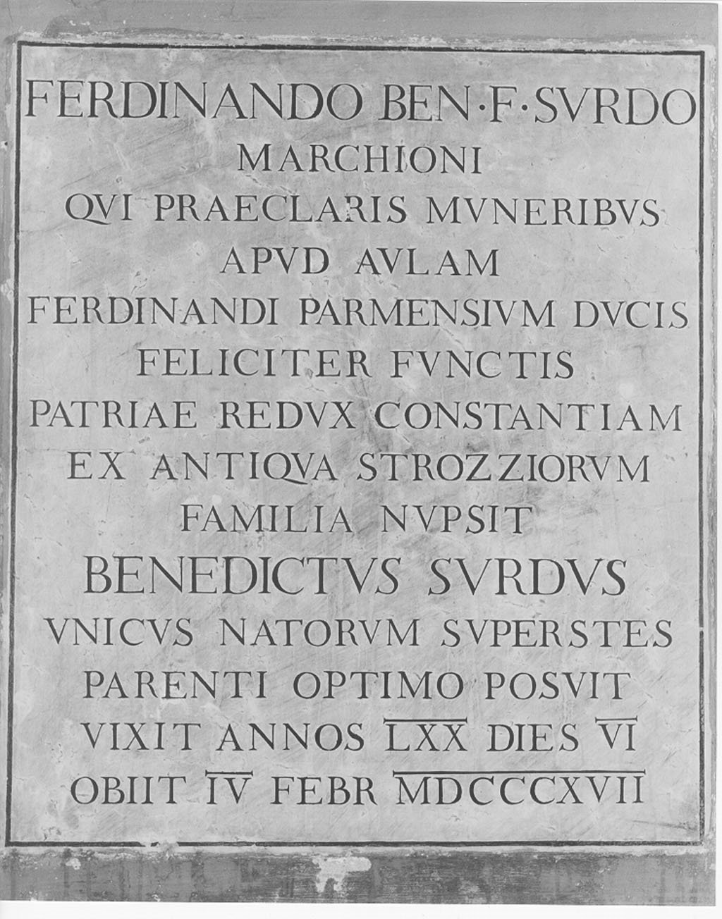 lapide commemorativa, opera isolata - manifattura mantovana (sec. XIX, sec. XIX)