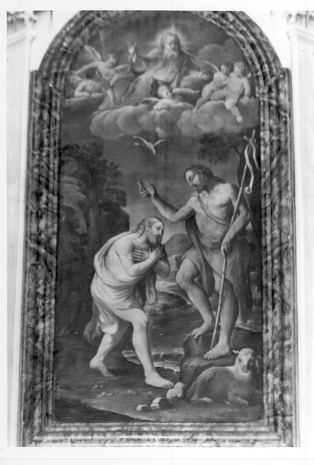 battesimo di Cristo (dipinto, opera isolata) - ambito italiano (sec. XVII)