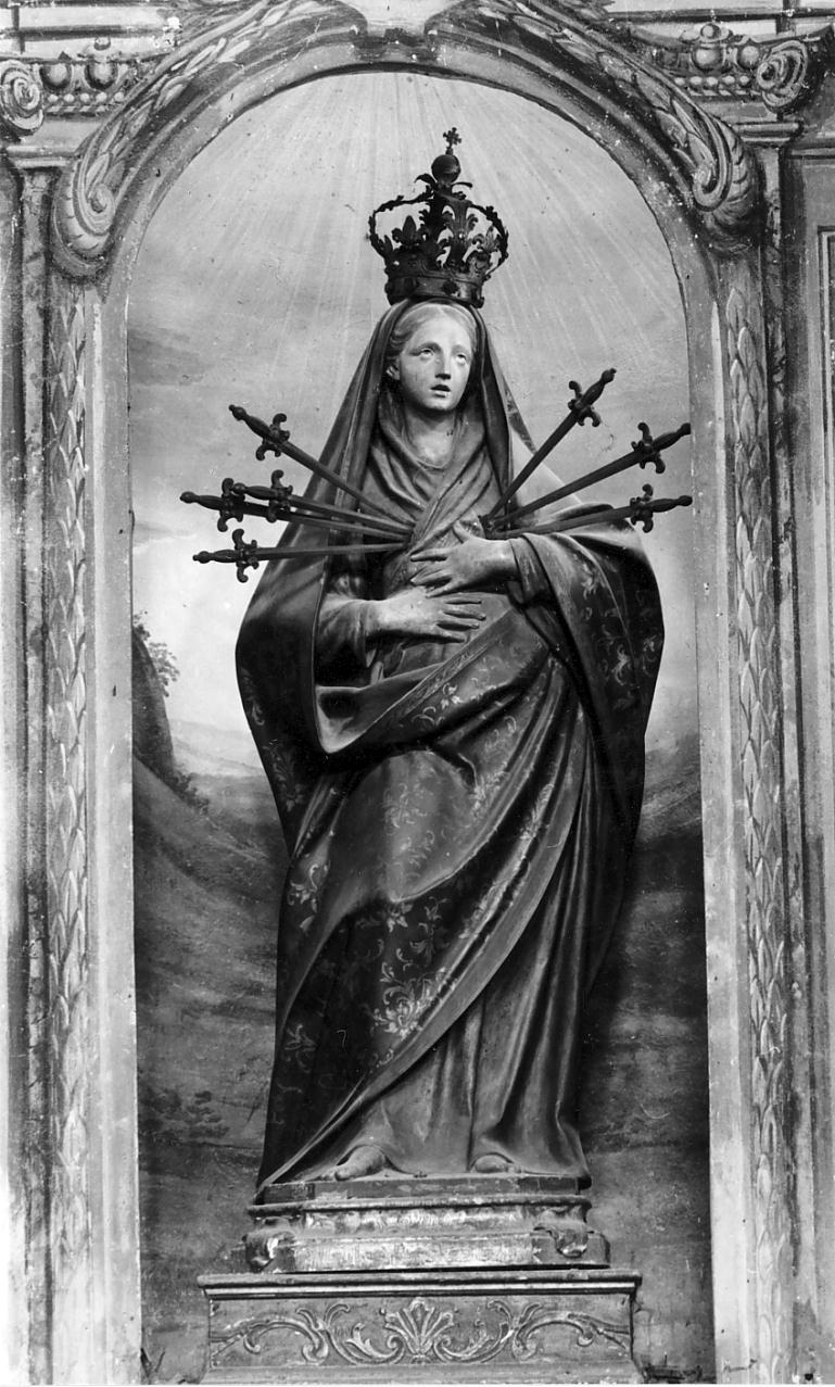 Madonna Addolorata (statua, elemento d'insieme) di Piò Angelo (sec. XVIII)