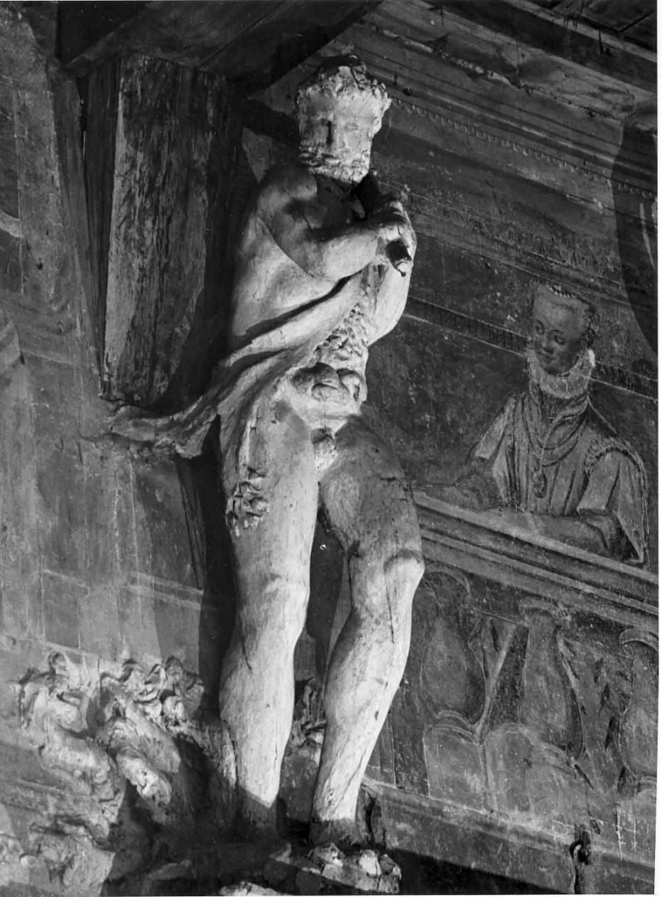 Ercole (statua, elemento d'insieme) di De Quadri Bernardin (attribuito) (sec. XVI)