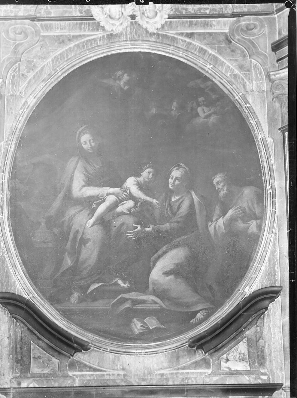Madonna con Bambino e Santi (dipinto) di Boccaccino Francesco (attribuito) (fine sec. XVII)