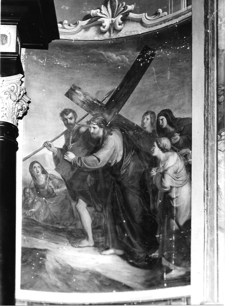 Cristo portacroce (dipinto, opera isolata) - ambito cremonese (prima metà sec. XIX)