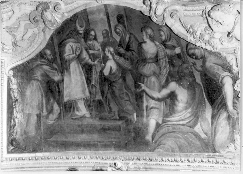 presentazione di Maria Vergine al tempio (dipinto, opera isolata) - ambito bresciano (fine sec. XVI)