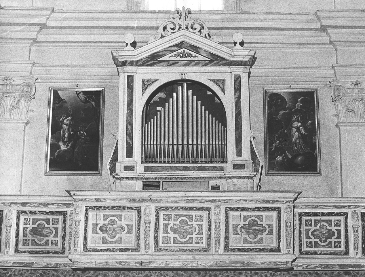 tribuna d'organo, opera isolata - ambito italiano (sec. XVII)