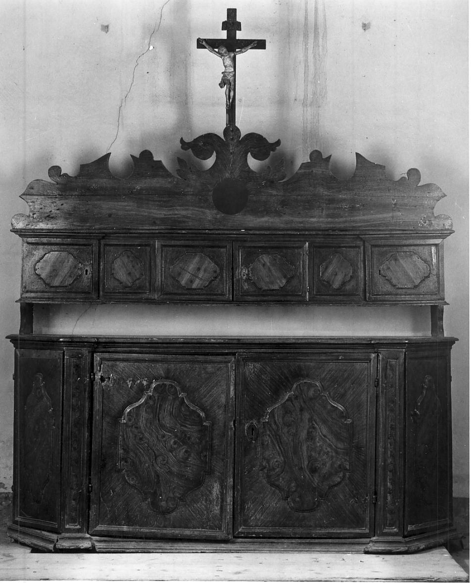 credenza, opera isolata - ambito italiano (fine sec. XVII)