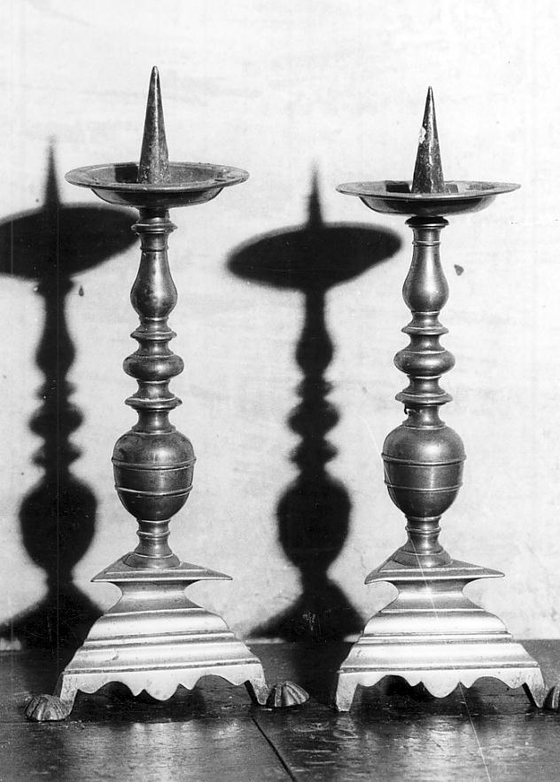 candelabro, coppia - ambito italiano (sec. XVII)