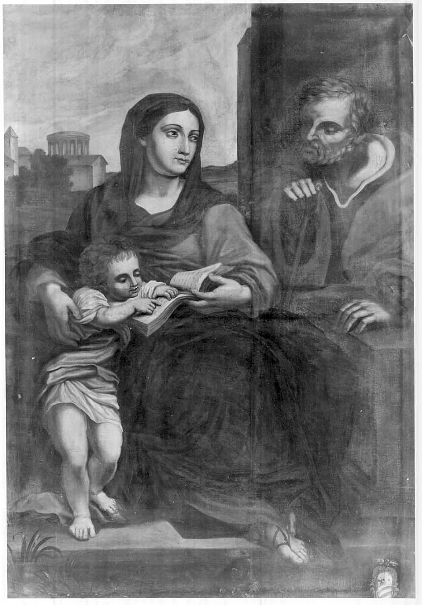 Sacra Famiglia (dipinto, opera isolata) di Bongiovanni Giuseppe (primo quarto sec. XIX)