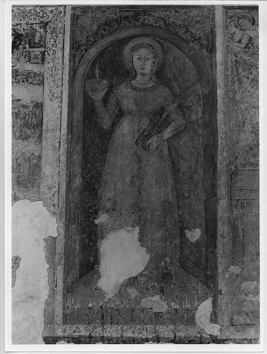 Santa Lucia (dipinto, elemento d'insieme) - ambito bresciano (seconda metà sec. XV)